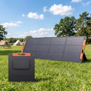 FB45 200W Black Portable Mono Foldable Solar Panel Power Station 23.5% Efficiency Solar Charger for Camping RV
