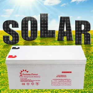 FP200-12 12V 200Ah Sealed Gel Battery for Solar Power and Golf Carts