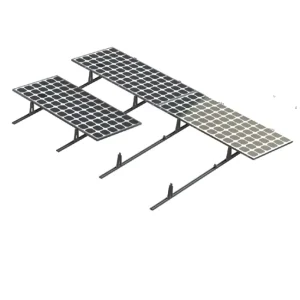 FR04 Aluminum Flat Rooftop Solar Panel Mounting Structure