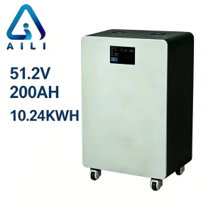 Factory 51.2V 200Ah LiFePO4 Battery 10240Wh Home Energy Storage Wall Mounted Solar CAN Communication Smart BMS