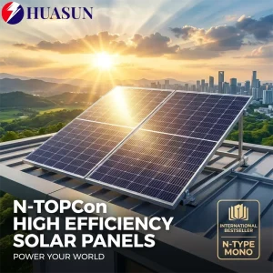 Factory 550W 580W N Type Monocrystalline Solar Panel High Yield HJT Bifacial PV Module with TUV CE Certificate
