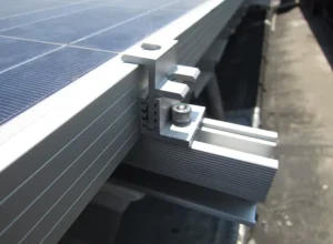 Factory Aluminum Adjustable End Clamp Anodized Solar Panel Mounting Anti-Corrosion Customizable Length