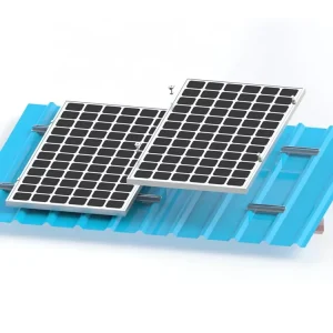 Factory Aluminum Silver Solar Mounting System Mini Rail for Solar Pv Trapezoidal Roofs