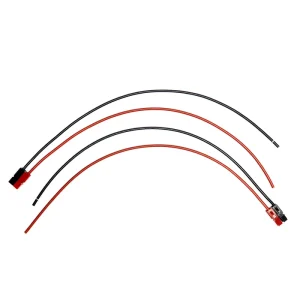 Factory Custom JST JR 2 Pin Power Wire Harness Red Black Extension Cable for Battery Pack Industrial Use