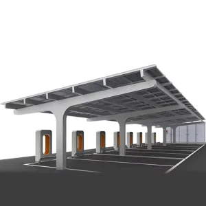Factory Custom RoHS Certified T Painted HDG Steel Solar Garage Carport Racking Structure Frame Mounting System