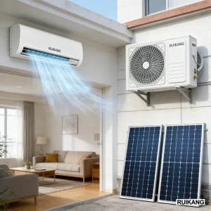 Factory Direct 12000 BTU Solar Powered Split Wall Mounted Air Conditioner DC Inverter COP 3.2 High Efficiency Energy Saving