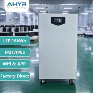 Factory Direct 16kWh 51.2V 314Ah Movable LiFePO4 Solar Energy Storage Battery Smart BMS, WiFi Control, Home Power Wall