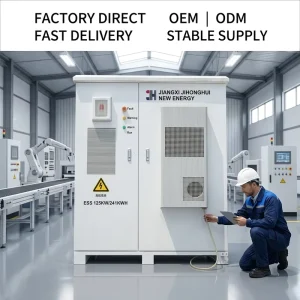 Factory Direct Commercial Energy Storage Cabinet LiFePO4 Battery ESS with Smart BMS