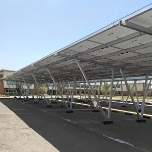 Factory Direct Commercial Solar Carport System with Durable Aluminum Frame for Parking Solar Energy Projects