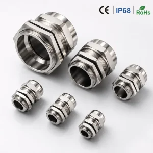 Factory Direct IP68 Waterproof M Thread Cable Gland Metal Sealing Joint M40*1.5 with Rubber Washer