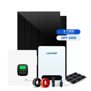 Factory Direct Off Grid 3kW 12kW Solar System with Inverter and Battery for Residential Power Supply