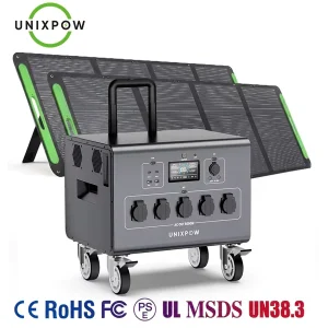 Factory Direct Portable Power Station 6000W Solar Generator LiFePO4 Battery Pure Sine Wave MPPT Flashlight for Home Backup
