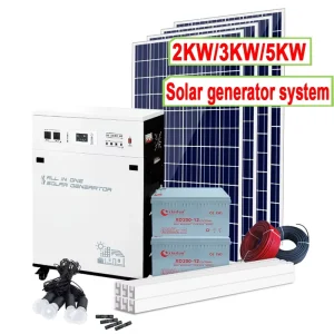 Factory Direct Sale 48v 5kw 10kw 20kw Full Kit off Grid All in One Power Generator Home Use 2kw 3kw Solar Energy Storage System
