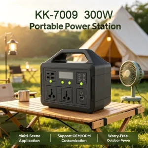 Factory Portable Solar Generator 300W Custom Shell Color Socket Logo Outdoor Camping Power Bank