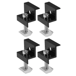 Factory Solar Panel Mounting Clamp Solar Black Sliver Solar Middle Clamp Solar End Clamp