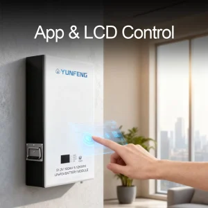 Factory Stock 51.2V 100Ah 5kWh LiFePO4 Battery Pack Wall-Mounted Home Energy Storage System with CAN Communication