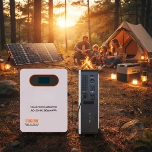 Factory Supply All in One Solar Generator Portable Power Station LiFePO4 Battery With BMS 300W 500W 1000W 2000W 5000W