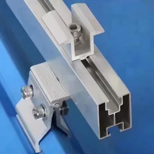 Factory Supply Corrugated Metal Open Field Ground Solar Mounting Brackets Mid End Clamp Rails Anodized Surface Wind Load