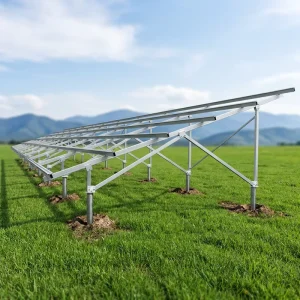 Fast Land Deployment Hot Dip Galvanized Zn Al Mg Solar Ground Mounting System