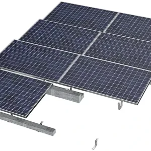 Flat Roof Aluminum Ballast Roof Mount Solar Racking System