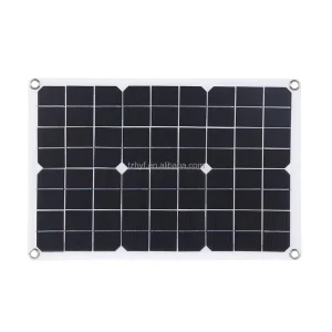 Flexible Monocrystalline Silicon Half Cell Solar Panel 12V 9V 18V 21% Efficiency Dual USB Output for Home Use