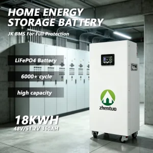 Floor Standing 48V 360Ah 18Kwh Lithium Ion Battery Pack for Small Workshop Solar Power Storage