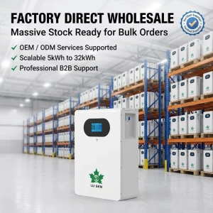 Floor Standing 51.2V LiFePO4 Solar Battery 15kWh 20kWh 30kWh Home Energy Storage System