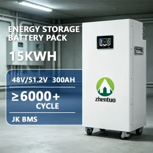Floor Type 51.2V 300Ah 15Kwh LiFePO4 Power Bank for Residential Solar Priority Charging Logic System