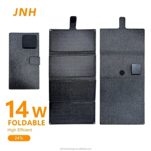 Foldable 14W Monocrystalline Portable Small Size 11.4V High Conversion Rate Solar Panel for Mobile Phone Charger