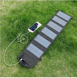 Foldable Portable Solar Panels Waterproof 12W 20W Outdoor Power Station Solar Charger for Mobile Phone Laptop Power Bank