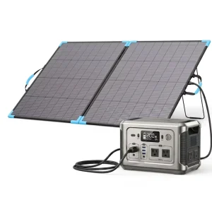 Foldable Solar Panel 220w with 7 in 1 Charge Cable for Energy Storage Power Stations