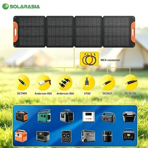 Foldable Solar Panel 300W 400W 500W IP68 Waterproof ETFE Monocrystalline Portable Solar Panels for Portable Power Station