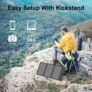 Foldable Solar Panel 45w with 5volt Usb Port Type c Foldable Phone Charger Solar Panel off Grid Emergency Phone Laptop Charging