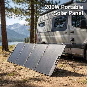 Foldable Solar Panel With Reinforced Carry Handle MC4 Port Off-Grid Solar Charger for RV Travel Energy Storage Battery Charging