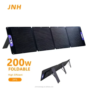 Foldable Solar Panels 200W Bifacial Mono Silicon High Efficiency Portable Solar Panel with Waterproof Junction Box for Generator