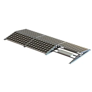 Foldable Triangular Solar Panel Mount No Rail for Flat Roof Ballasted Installation