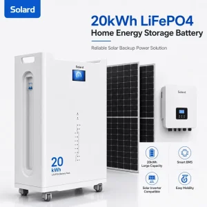 For Off Grid Solar System Smart WiFi Monitor 8000 Cycles Advanced Smart BMS Long Life Service LiFePO4 Storage Battery