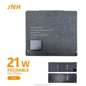 For Outdoor Camping Foldable 21W Solar Charger IP67 Waterproof Portable Solar Panel with Carabiner for Outdoor Backpack Hiking