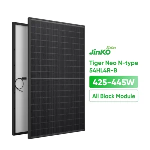 For Tiger Neo N Type for HJT 425W 445W 22.27% Efficiency All Black Solar Panel Mono European Home Balcony Power System