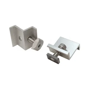 Framed PV Module Aluminum Solar End Clamp for Panel Installation