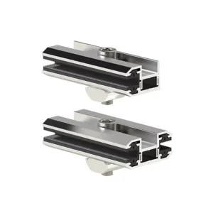 Frameless Glass Solar Panel Rubber Mid End Clamps Inter Clip for 5 8 mm Thin film PV Modules