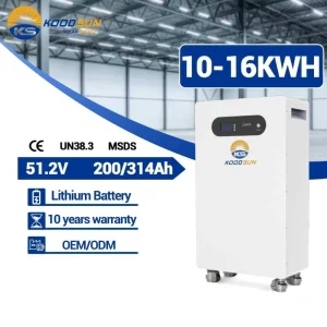 GLM 314 Wheel LV Battery 51.2V 314Ah 16kWh LiFePO4 Solar Energy Storage Battery with Wheel