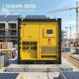 GRES-150-100II Static Generator Hybrid System with 76.8kWh LFP and 30kW EV Charger