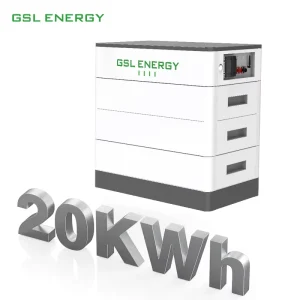GSL ENERGY Factory Supplier High Voltage Stackable LiFePO4 Lithium Battery Solar Energy Storage System Solution Export