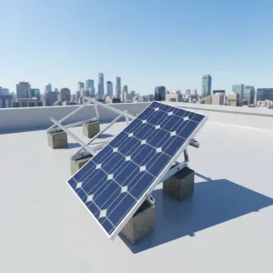 GT RL 02 Anodized Aluminum Alloy Flat Roof Mounting System for PV Solar Panels