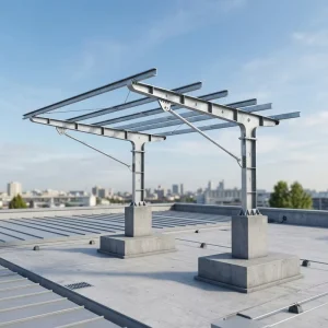 Galvanized Steel Ground-Mounting Structure for Solar Panels, PV Bracket Support
