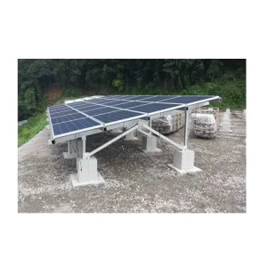 Galvanized Steel Ground Solar Mounting System Anti-Corrosion Wind Load 60m/s & Snow Load 1.4KN/m2 Panel Stand