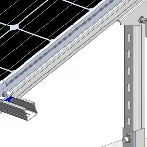 Galvanized Steel PV Solar Panel Ground-Mounting System Brackets and Racks