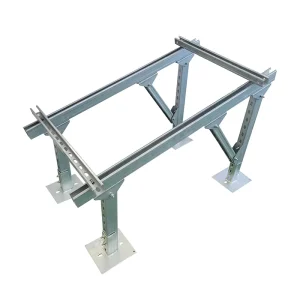 Galvanized Steel Rail U-Shaped Profile Solar Ground Mounting Rack Bracket