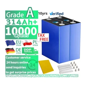 Grade A+ DIY 3.2V 302AH Lifepo4 Prismatic Lithium Ion Battery Cell 8000 Cycle with EU Stock 280AH MB30 314AH MB31